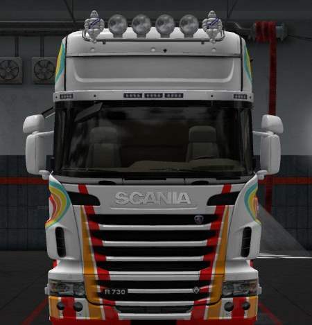 Striped Skin for Scania R 2012